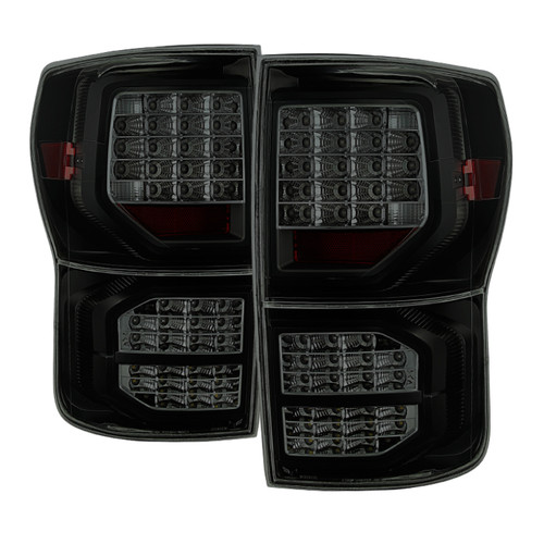 xTune Toyota Tundra 07-13 LED Tail Lights Black Smoked ALT-JH-TTU07-LED-G2-BSM - 9034473