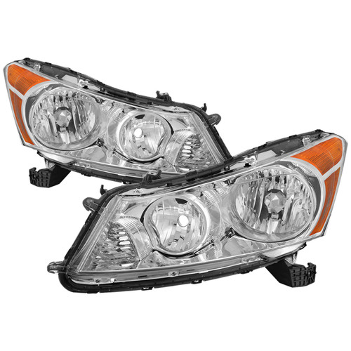xTune Honda Accord 0-12 Sedan Only OEM Style Headlight - OEM Chrome HD-JH-HA08-4D-C - 9040054