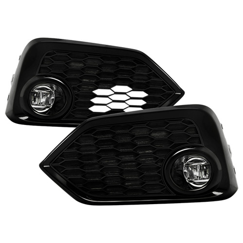 Spyder 16-17 Honda Civic Hatchback (Hatch Only) OEM LED Fog Light w/Switch - Clear (FL-HC2017-LED-C) - 9043338