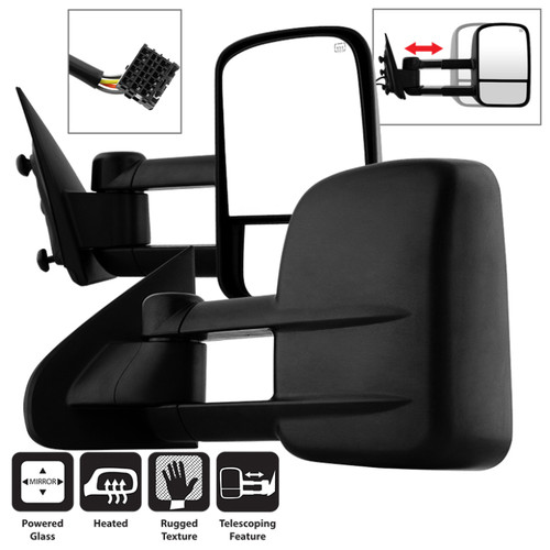 xTune Chevy Silverado 14-15 POWER Heated Telescoping Mirror - SET MIR-CSIL14-PWH-SET - 9936364