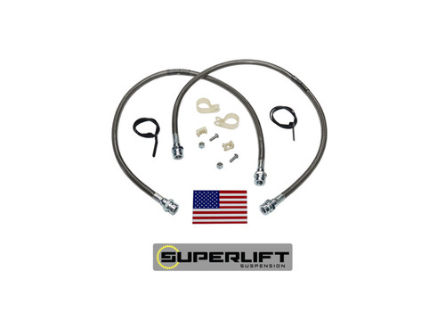Superlift 79-96 Toyota Pickup/4Runner w/ 3-7in Lift Kit (Pair) Bullet Proof Brake Hoses - 91450