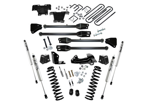 Superlift 05-07 Ford F-250 SuperDuty 4WD Diesel 4in Lift Kit w/ A 4 Link Conversion/Fox 2.0 Shocks - K230F Photo - Primary