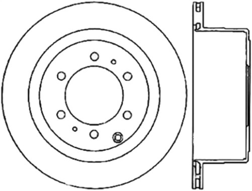 StopTech Slotted Cryo Sport Brake Rotor 93-97 Toyota Land Cruiser Left Rear - 126.44094CSL