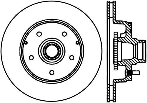 StopTech 94-96 Chevrolet Impala / 91-96 Chevrolet Caprice Cryo-Stop Right Front Slotted Rotor - 126.62035CSR