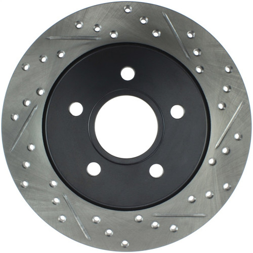 StopTech 12-15 Ford Focus w/ Rear Disc Brakes Rear Left Slotted & Drilled Rotor - 127.61099L