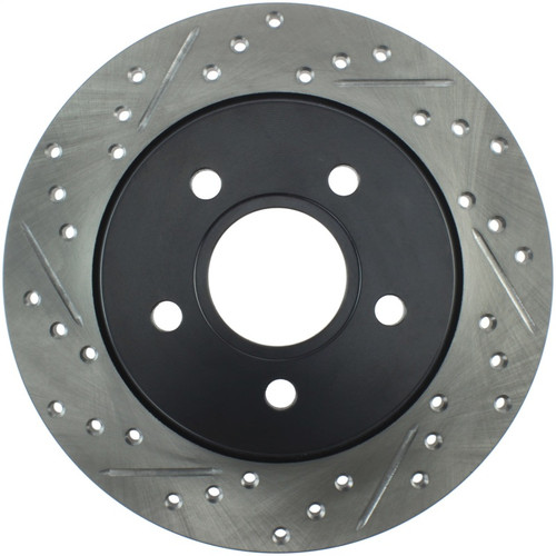 StopTech 12-15 Ford Focus w/ Rear Disc Brakes Rear Right Slotted & Drilled Rotor - 127.61099R