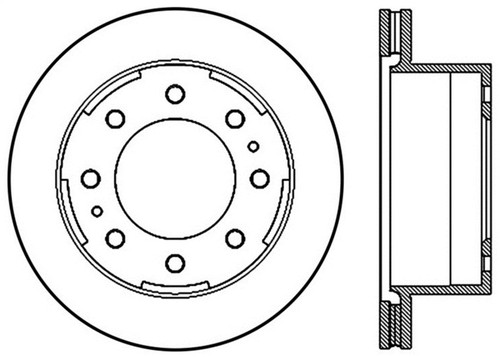 StopTech Sport Drilled & Slotted Rotor - Rear Left - 127.66077R