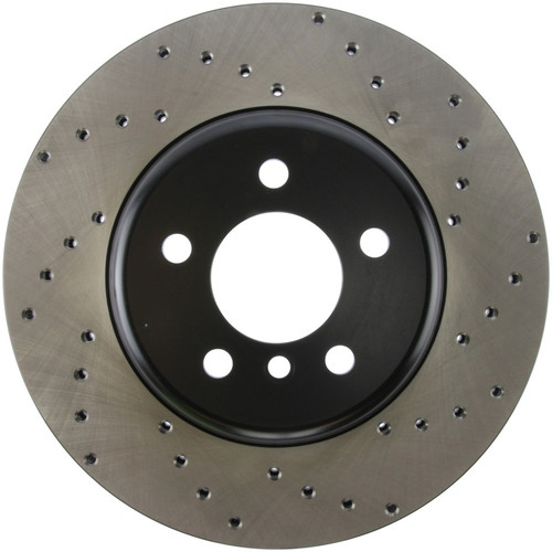 StopTech 11-13 BMW 550i Rear Left Drilled Sport Brake Rotor - 128.34133L