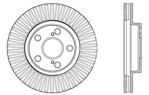 StopTech Sport Cross Drilled Brake Rotor - Front Left - 128.44172L