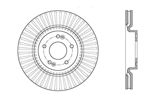 StopTech Drilled Sport Brake Rotor - 128.50028R