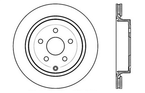 StopTech Drilled Sport Brake Rotor - 128.62113L