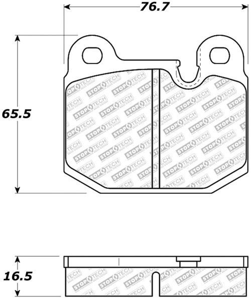 StopTech 08-11 Tesla Roadster Street Select Front Brake Pads - 305.01740