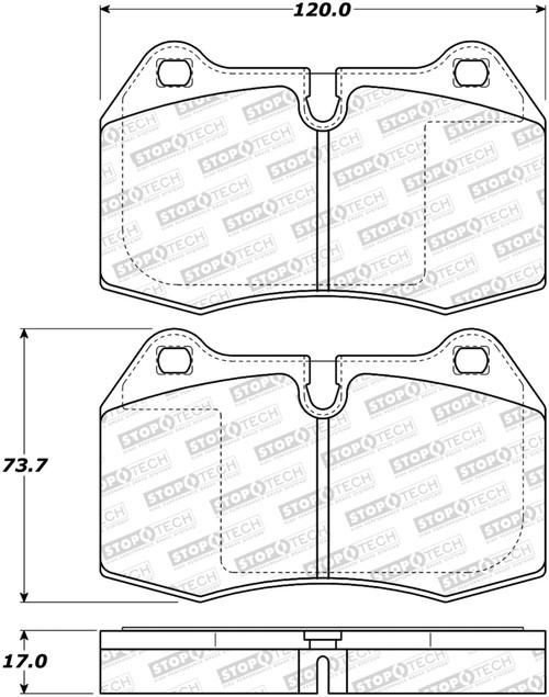StopTech Street Brake Pads - 308.06390