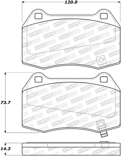 StopTech Street Brake Pads - 308.09601