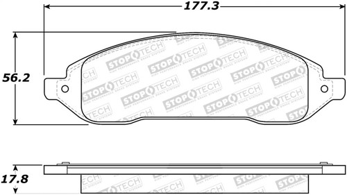 StopTech Street Brake Pads - 308.10220