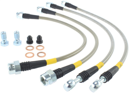 StopTech 07-13 Chevy Suburban/GMC Yukon XL Stainless Steel Rear Brake Line Kit - 950.66505