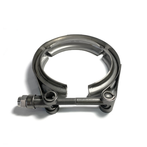 Ticon Industries 5in Stainless Steel V-Band Clamp for GT47-55 Divided Housing - 119-12700-1102