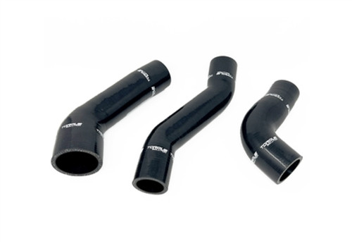 Torque Solution 13-17 Hyundai Veloster 1.6L Turbo Silicone Boost Hose Kit - Black - TS-BHK-728BK