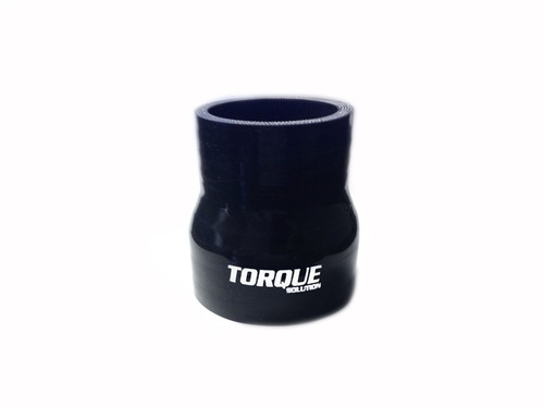 Torque Solution Transition Silicone Coupler: 2 inch to 2.5 inch Black Universal - TS-CPLR-T225BK