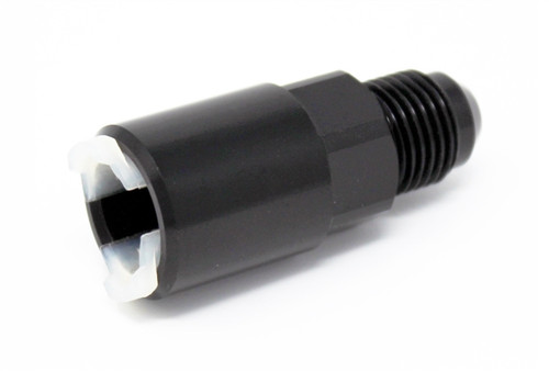Torque Solution Push-On Quick Disconnect Adapter Fitting: 5/16IN SAE to -8AN Male Flare - TS-FTG-010