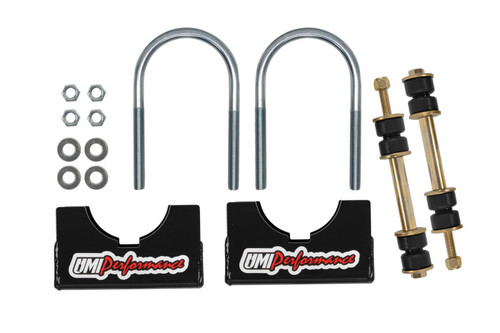 UMI Performance Aftermarket Rear End Sway Bar Installation Kit- 3in Axle Tubes - 2244-300-B