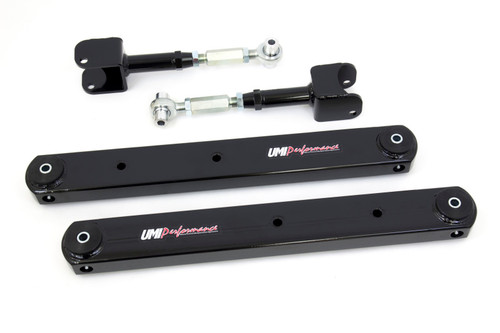 UMI Performance 64-67 GM A-Body Rear Control Arm Kit Fully Boxed Lowers Adjustable Uppers - 402119-B