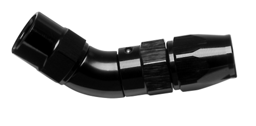 Vibrant -3AN 60 Degree High Flow Hose End Fitting for PTFE Lined Hose - Aluminum - 28603