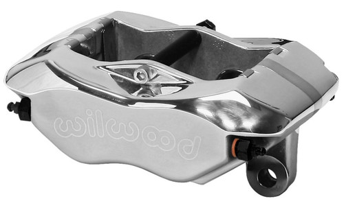 Wilwood Caliper-Forged Narrow Dynalite 3.50in Mount Polished 1.12in Pistons .38in Disc - 120-11577-P