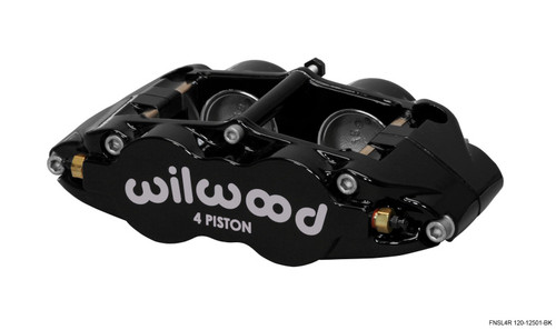 Wilwood Caliper-Narrow Superlite 4R - Black 1.75/1.75in Pistons 1.25in Disc - 120-12501-BK