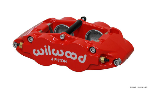 Wilwood Caliper-Narrow Superlite 4R - Red 1.75/1.75in Pistons 1.25in Disc - 120-12501-RD