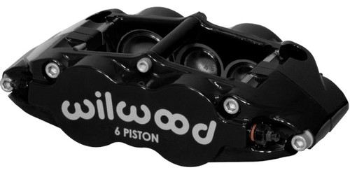 Wilwood Caliper-Forged Narrow Superlite 6R-L/H 1.75/1.25in/1.25in Pistons 1.25in Rotor - Black - 120-14551-BK