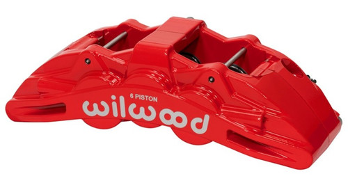 Wilwood Caliper Red SX6R 4.04in Piston 1.25in Disc - 120-14863-RD