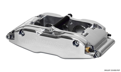 Wilwood Caliper-BNSL6R-RH-Polished 1.62/1.12/1.12in Pistons 1.25in Disc - 120-8000-RSP