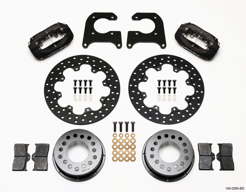 Wilwood Forged Dynalite Rear Drag Kit Drilled Rotor M-W / Lamb Ends 1/2in Studs - 140-0265-BD