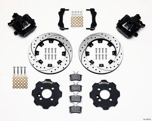 Wilwood Combination Parking Brake Rear Kit 11.75in Drilled Mini Cooper - 140-10885-D
