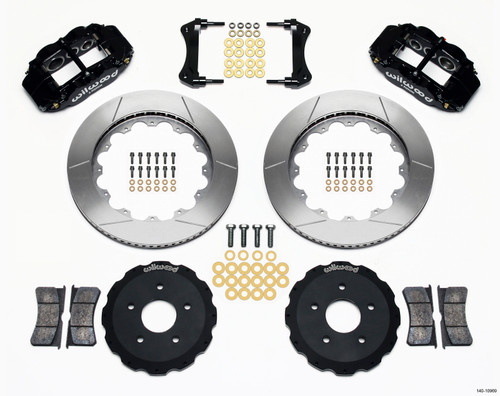 Wilwood Narrow Superlite 6R Front Hat Kit 14.00in Backdraft Cobra (BMW E36 Based) - 140-10969