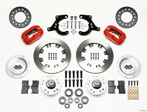Wilwood Forged Dynalite Front Kit 11.75in Red 55-57 Chevy - 140-11010-R
