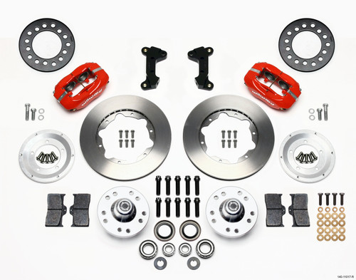 Wilwood Forged Dynalite Front Kit 11.00in Red 74-80 Pinto/Mustang II Disc Spindle only - 140-11017-R