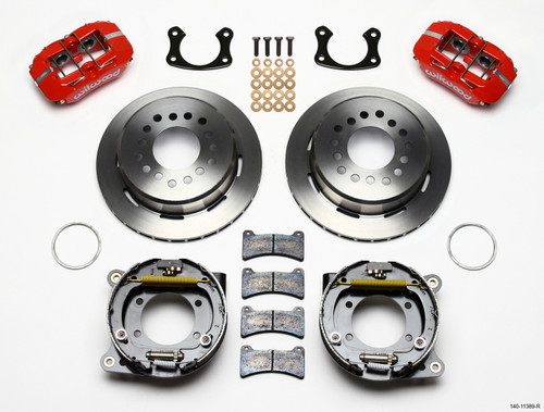 Wilwood Dynapro Low-Profile 11.00in P-Brake Kit - Red New Big Ford 2.50in Offset - 140-11389-R