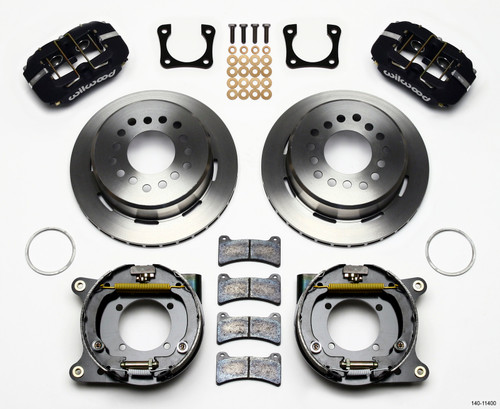 Wilwood Dynapro Low-Profile 11.00in P-Brake Kit Chevy 12 Bolt Spcl 2.81in Off Stag Mount - 140-11400