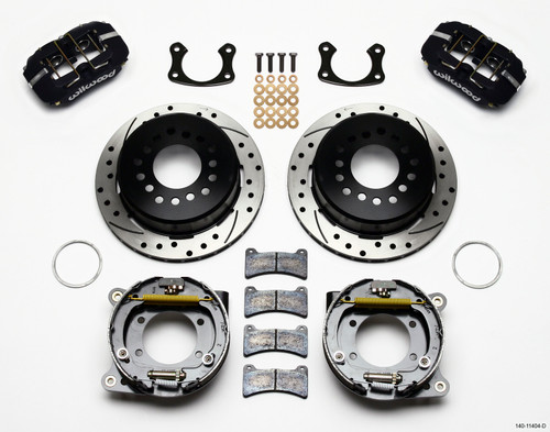 Wilwood Dynapro Low-Profile 11.00in P-Brake Kit Drilled New Big Ford 2.50in Off Front Mount - 140-11404-D