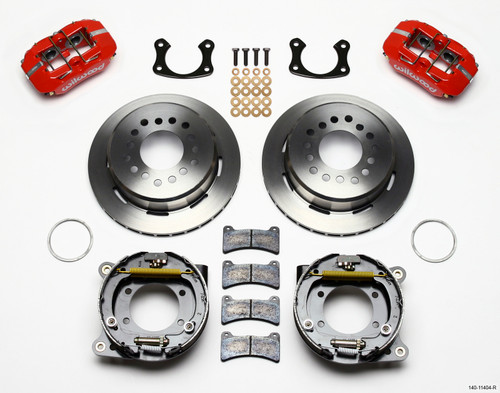 Wilwood Dynapro Low-Profile 11.00in P-Brake Kit - Red New Big Ford 2.50in Off Front Mount - 140-11404-R