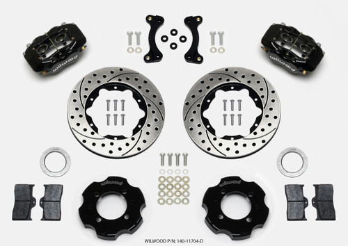 Wilwood Forged Dynalite Front Hat Kit 11.00in Drilled 95-05 Miata - 140-11704-D