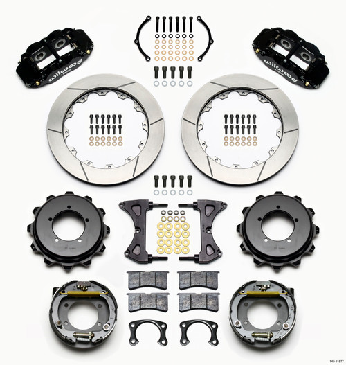 Wilwood Narrow Superlite 4R Rear Kit 12.88in Speedway Eng Floater w/ New Style End - 140-11877