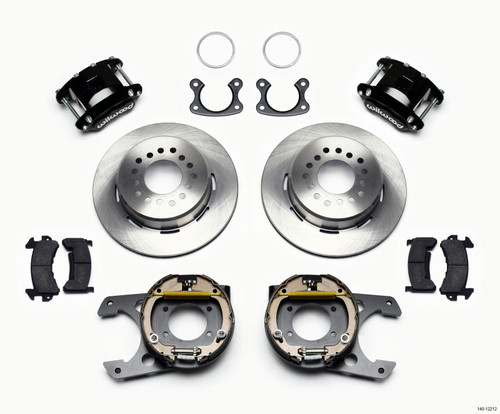 Wilwood D154 P/S Park Brake Kit Small Ford 2.50in Offset - 140-12212