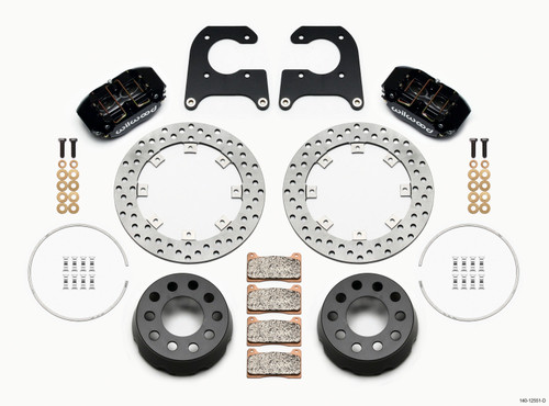 Wilwood Dynapro Lug Mount Single Rear Dynamic Kit SA Drilled M-W/Lamb Ends .690in Studs - 140-12551-D