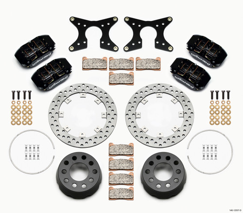 Wilwood Dynapro Lug Mount Dual Rear Dynamic Kit SA Drilled M-W/Lamb Ends .690in Studs - 140-12557-D