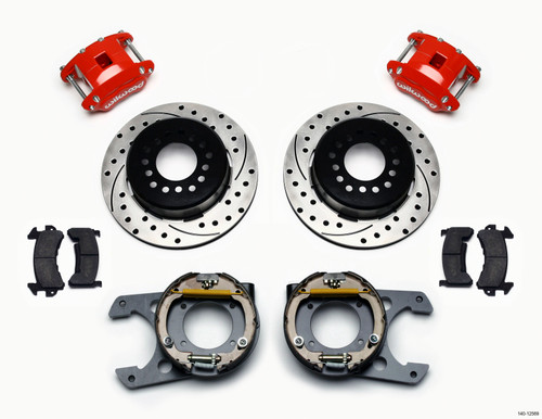 Wilwood D154 P/S Park Brake Kit Chevy C-10 2.42 Offset 5-lug - 140-12569