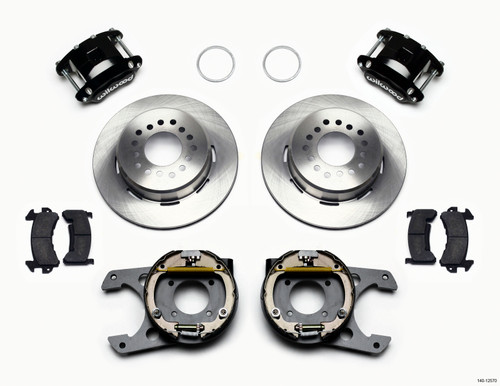 Wilwood D154 P/S Park Brake Kit 12 Bolt 2.75in offset Staggered Shock - 140-12570