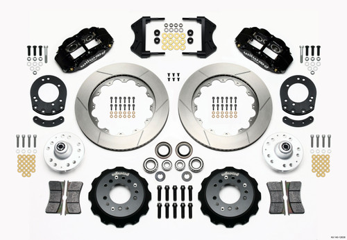 Wilwood Narrow Superlite 6R Front Hub Kit 14.00in 1965-1969 Mustang Drum Spindle - 140-12638